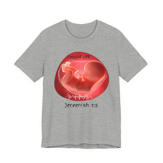 Choose Life — Pro-Life Pregnancy Awareness Tee