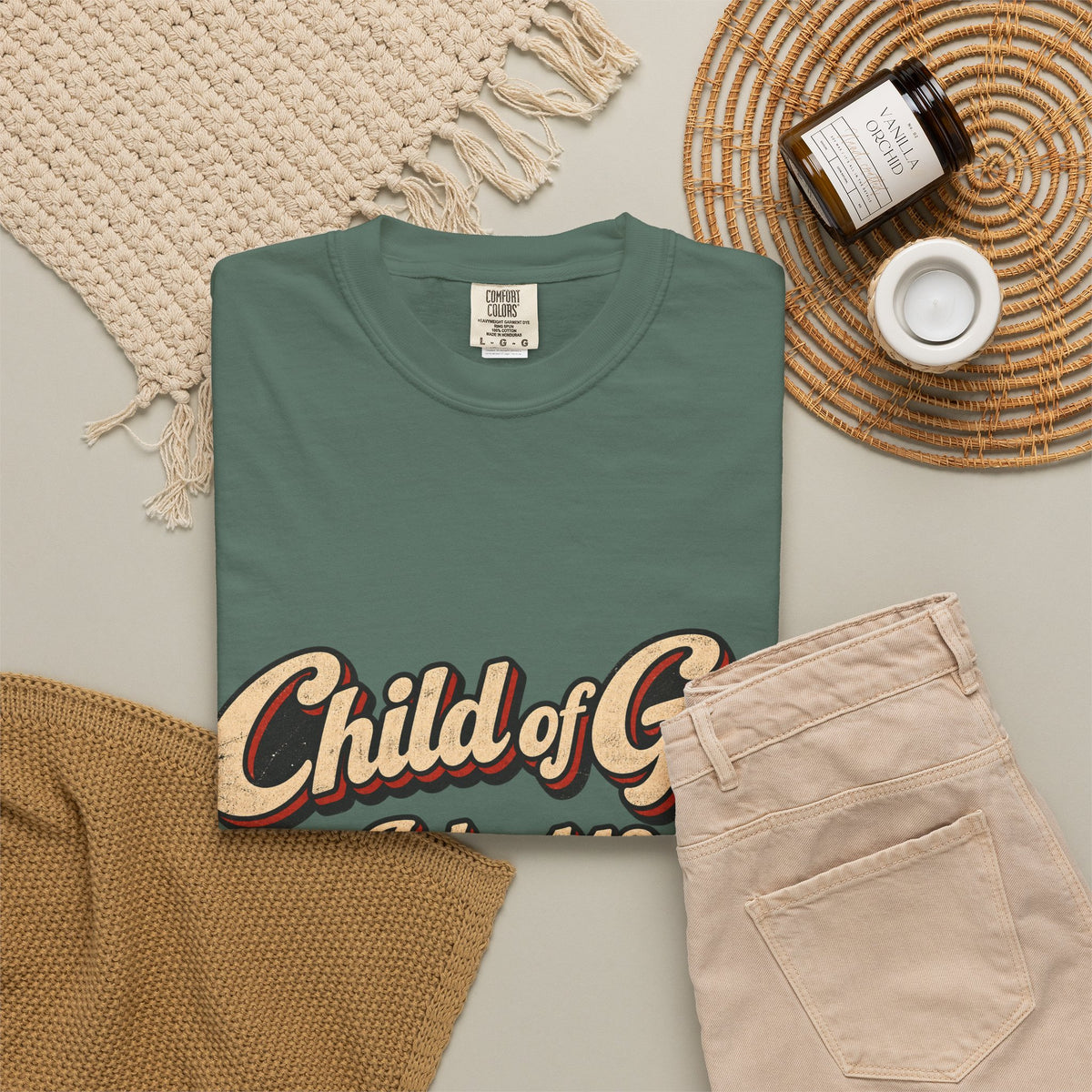 Child of God John 1:12 T-Shirt — Retro Christian Faith Tee