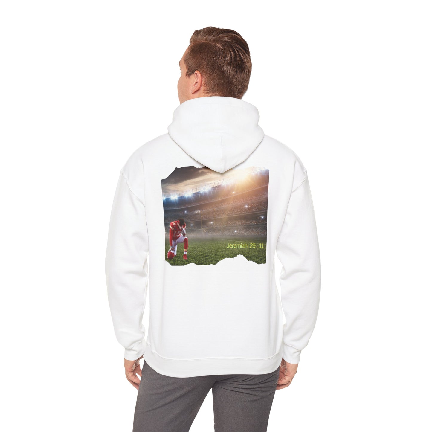 Football " Double Print Hooded Sweatshirt"