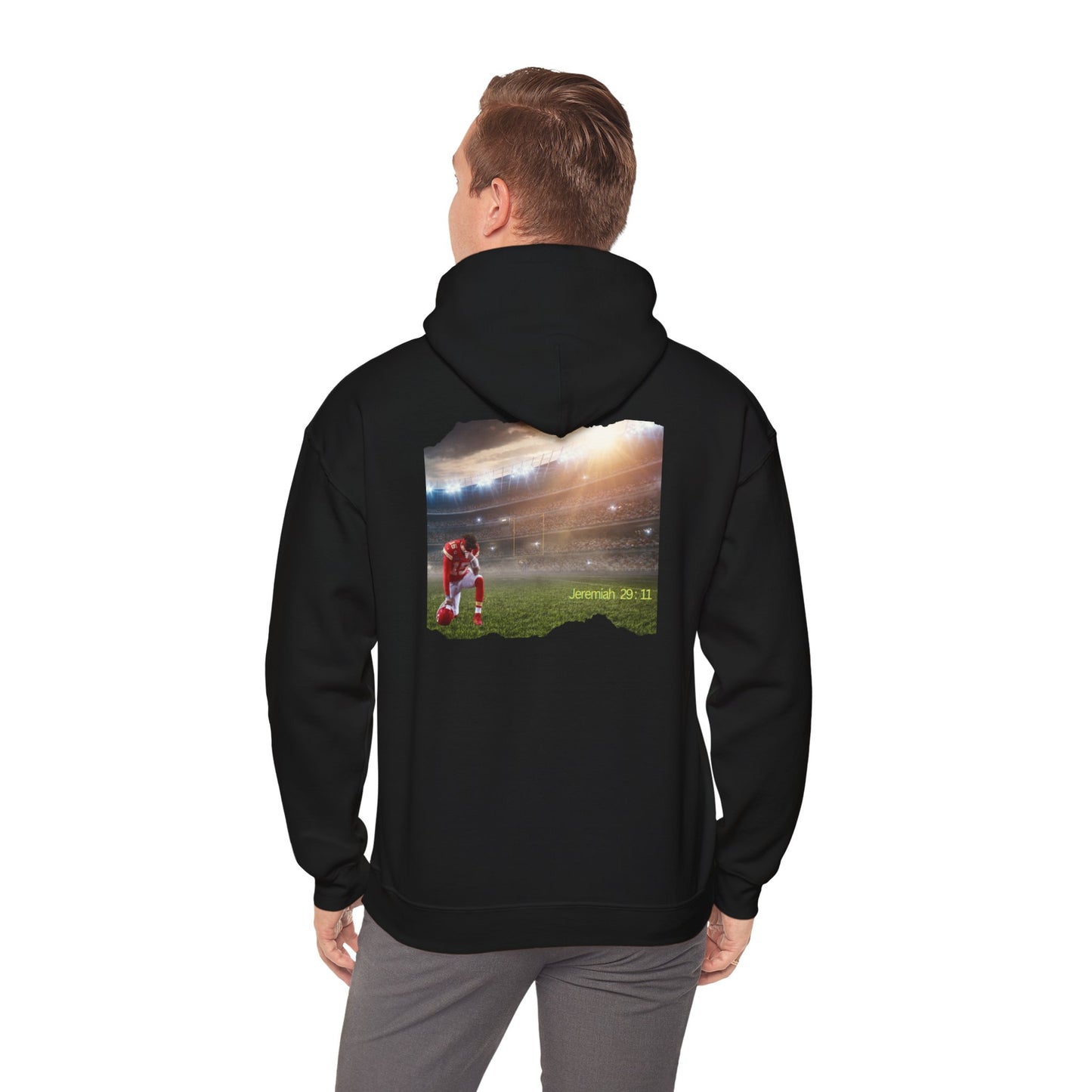 Football " Double Print Hooded Sweatshirt"