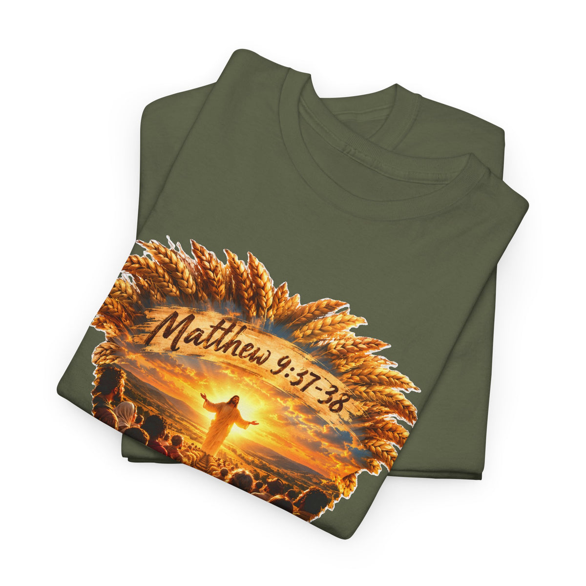 Harvest Fall Christian Faith Wheat Design