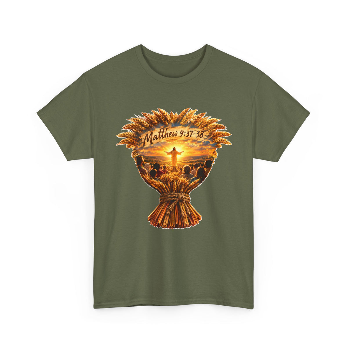 Harvest Fall Christian Faith Wheat Design