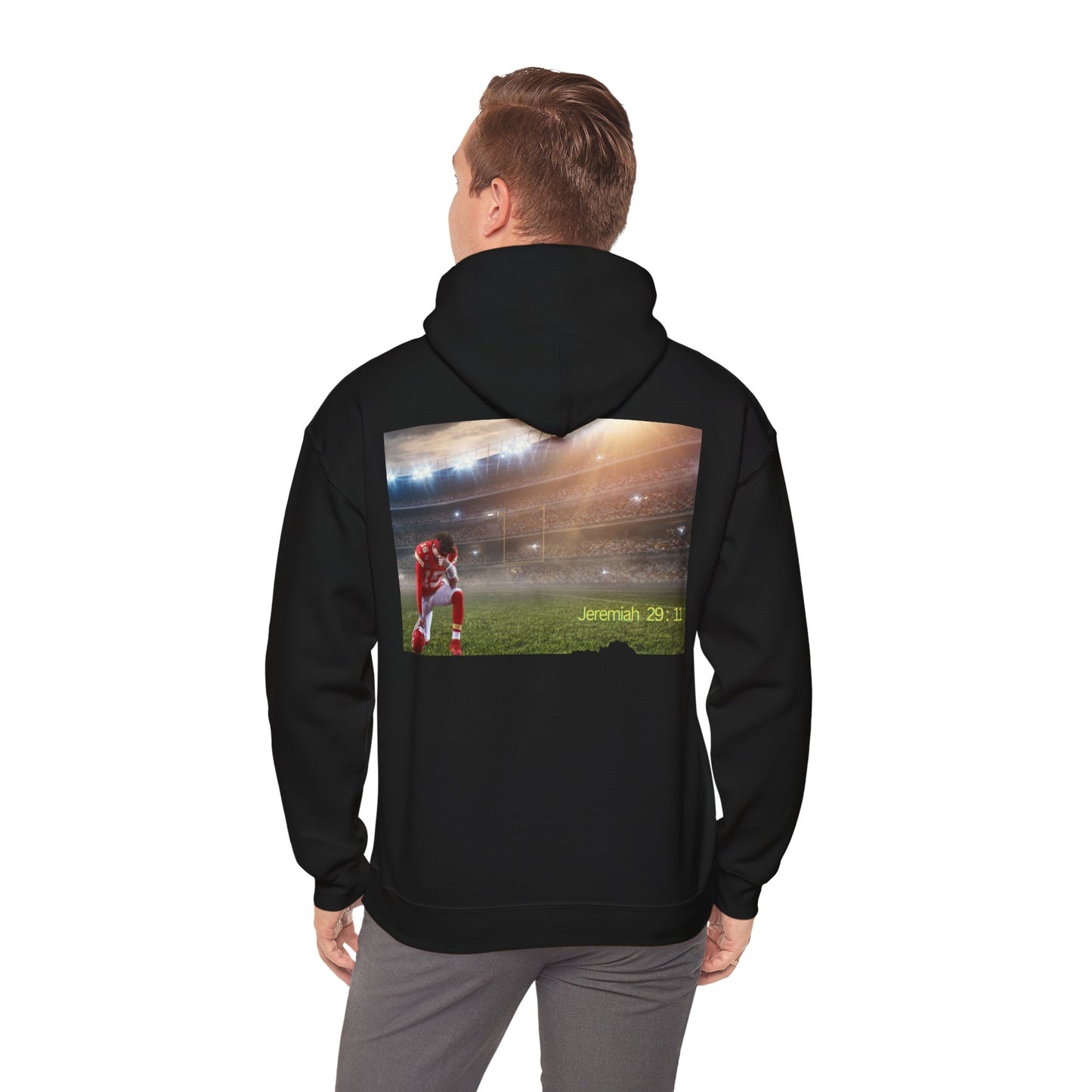 Football " Double Print Hooded Sweatshirt"