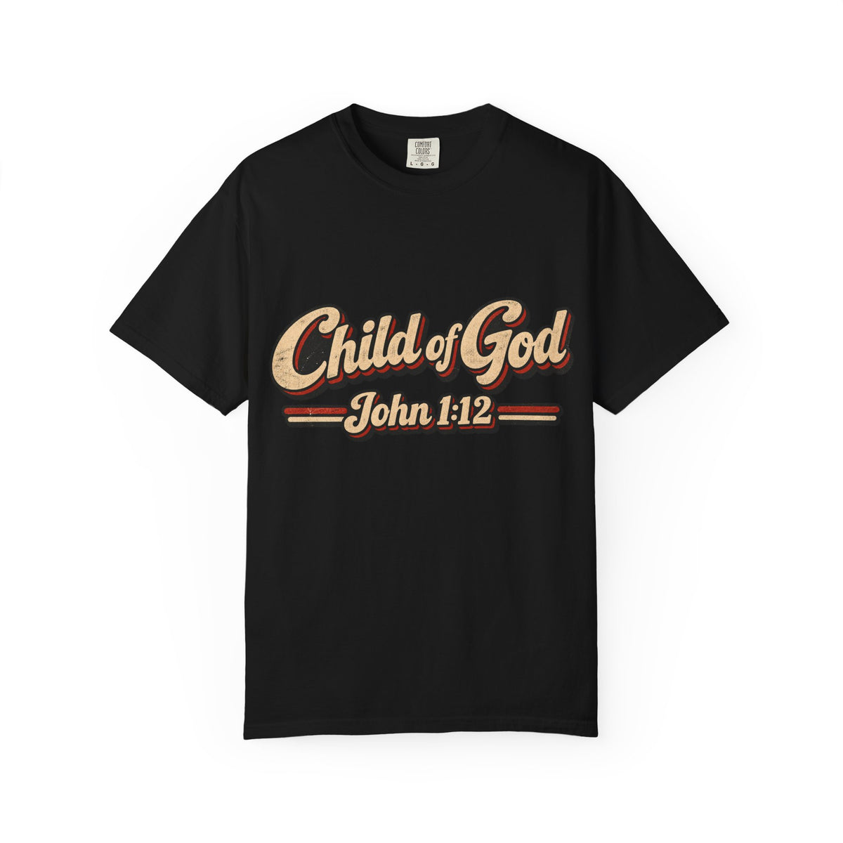 Child of God John 1:12 T-Shirt — Retro Christian Faith Tee