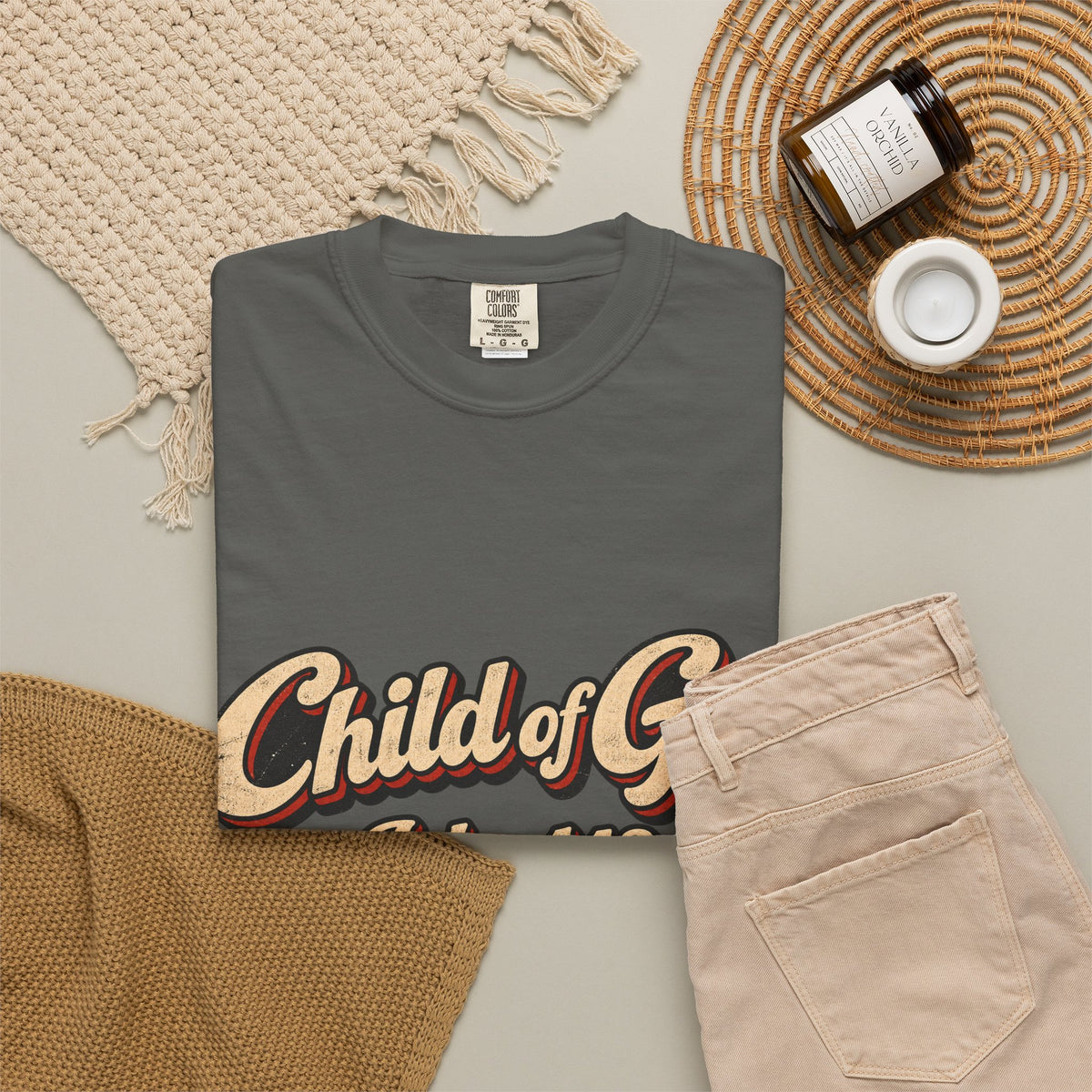 Child of God John 1:12 T-Shirt — Retro Christian Faith Tee