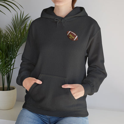 Football " Double Print Hooded Sweatshirt"