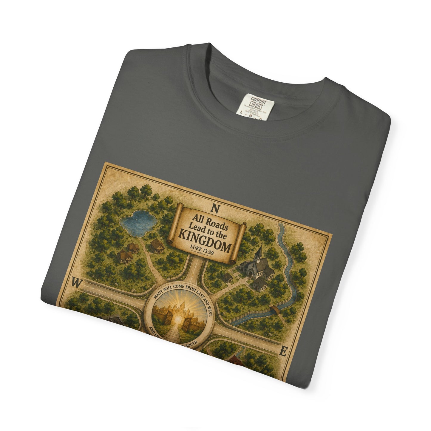 "All Roads Lead to the Kingdom" Vintage Map Tee