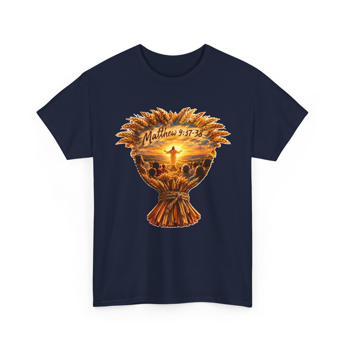 Harvest Fall Christian Faith Wheat Design