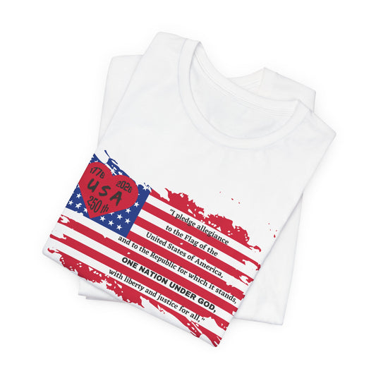 Patriotic USA 250th Pledge of Allegiance