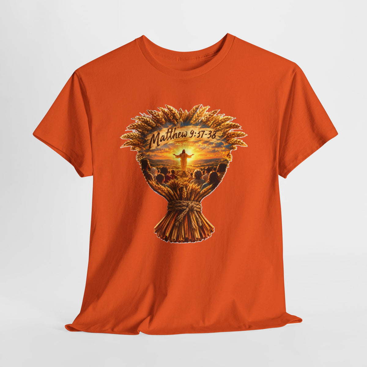 Harvest Fall Christian Faith Wheat Design