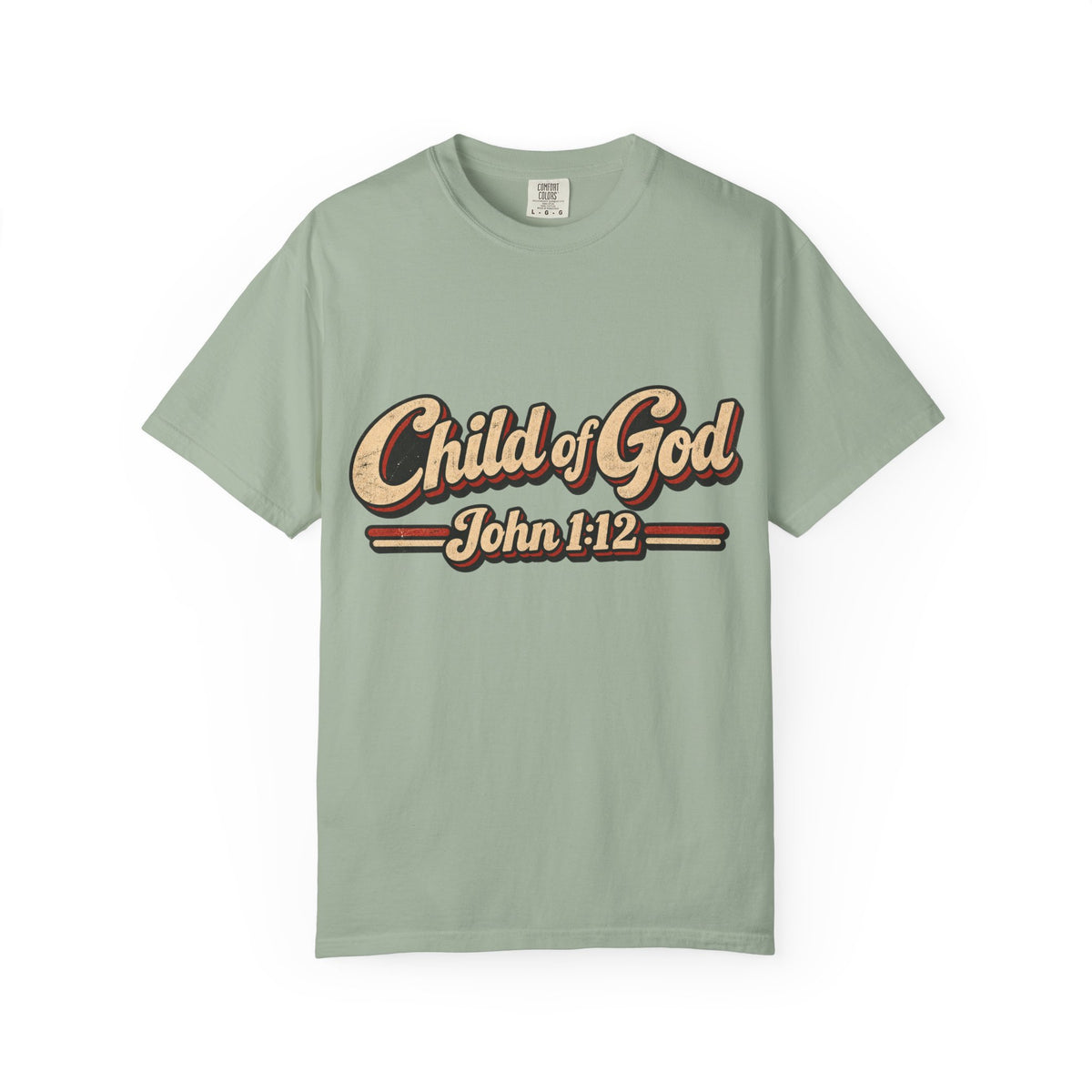 Child of God John 1:12 T-Shirt — Retro Christian Faith Tee