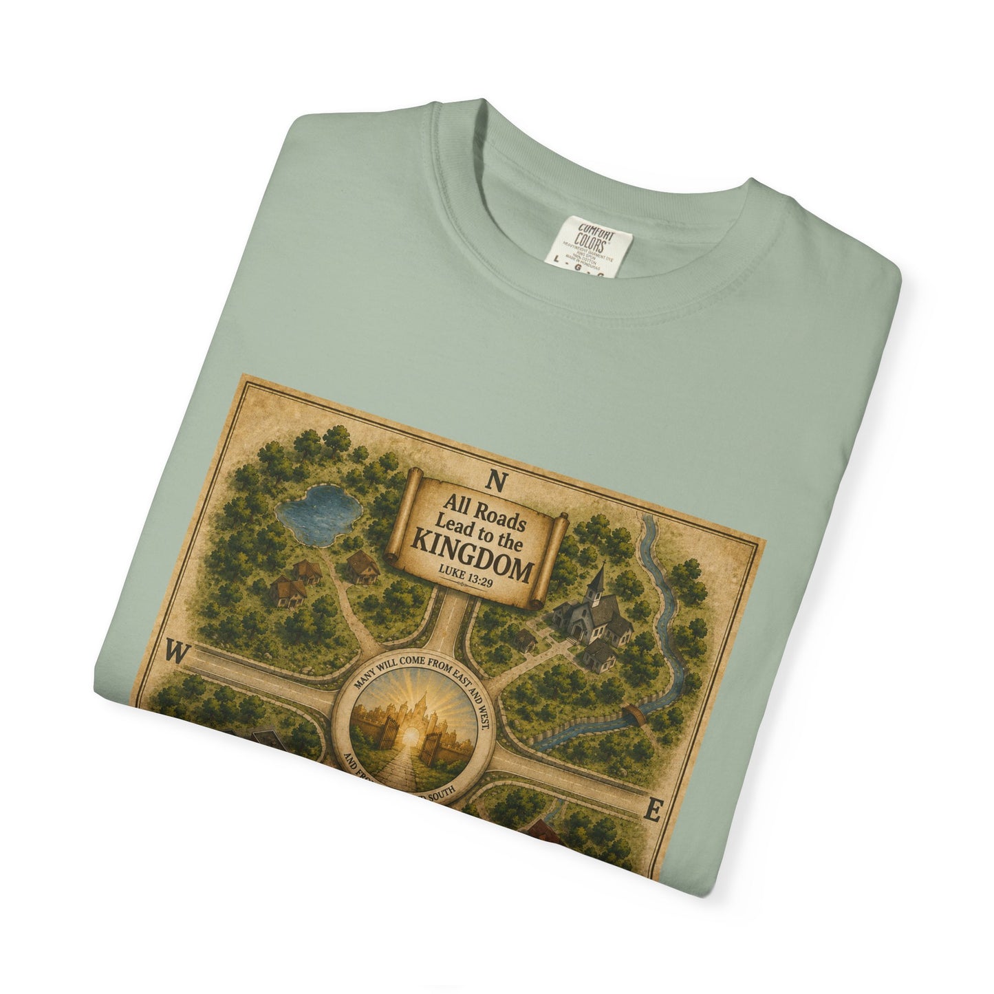 "All Roads Lead to the Kingdom" Vintage Map Tee