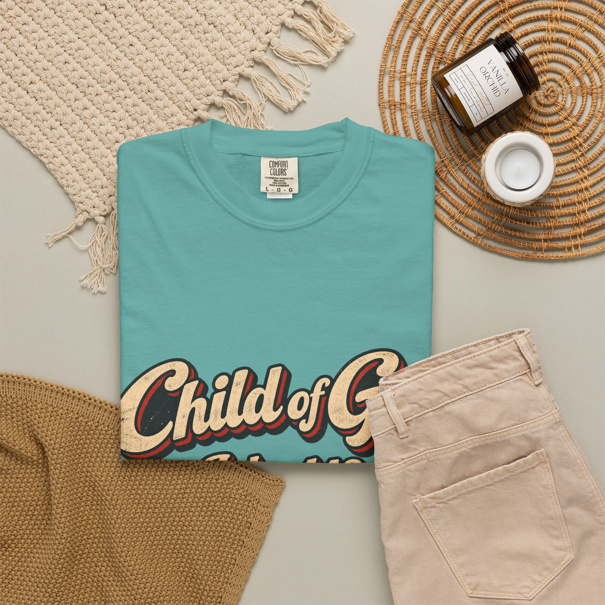 Child of God John 1:12 T-Shirt — Retro Christian Faith Tee