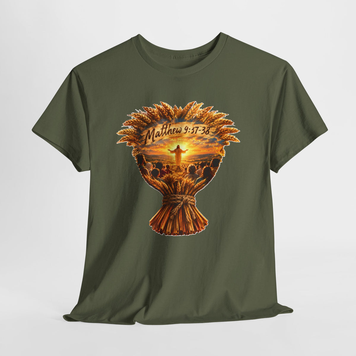 Harvest Fall Christian Faith Wheat Design