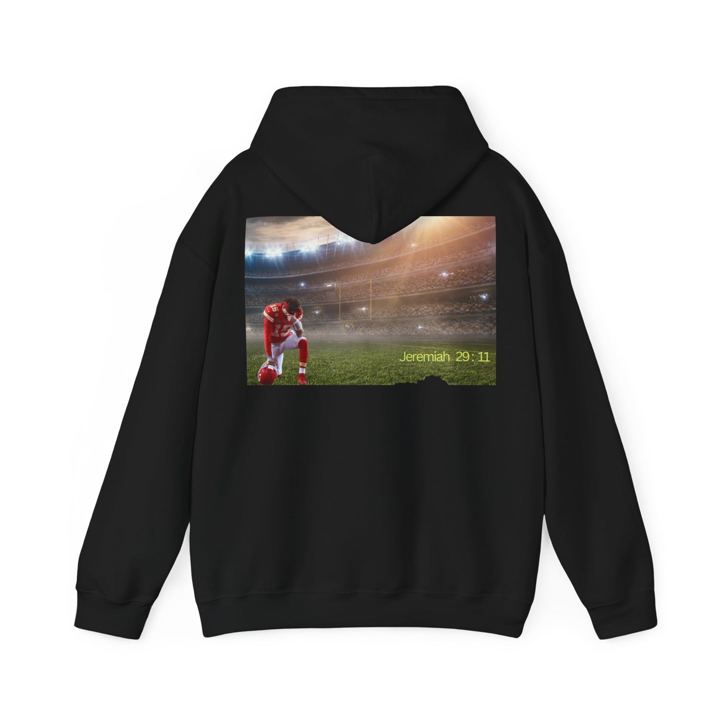 Football " Double Print Hooded Sweatshirt"