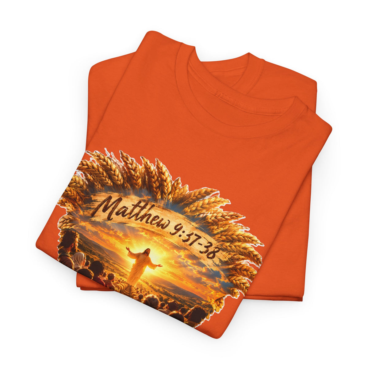 Harvest Fall Christian Faith Wheat Design