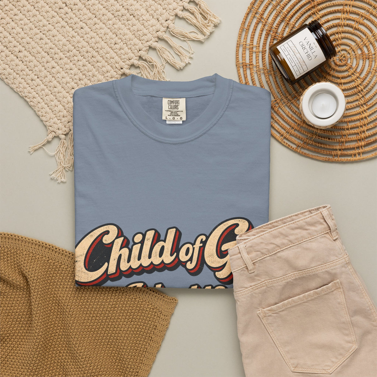 Child of God John 1:12 T-Shirt — Retro Christian Faith Tee