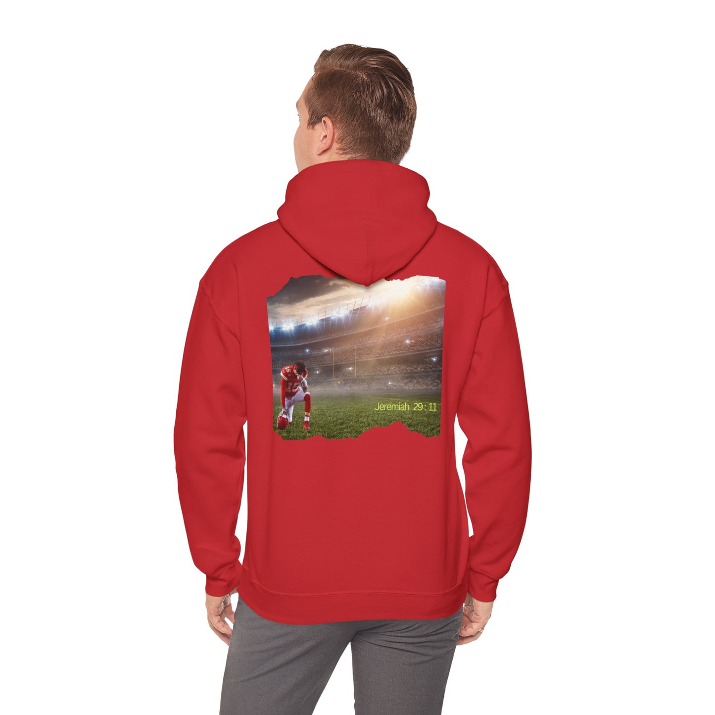 Football " Double Print Hooded Sweatshirt"