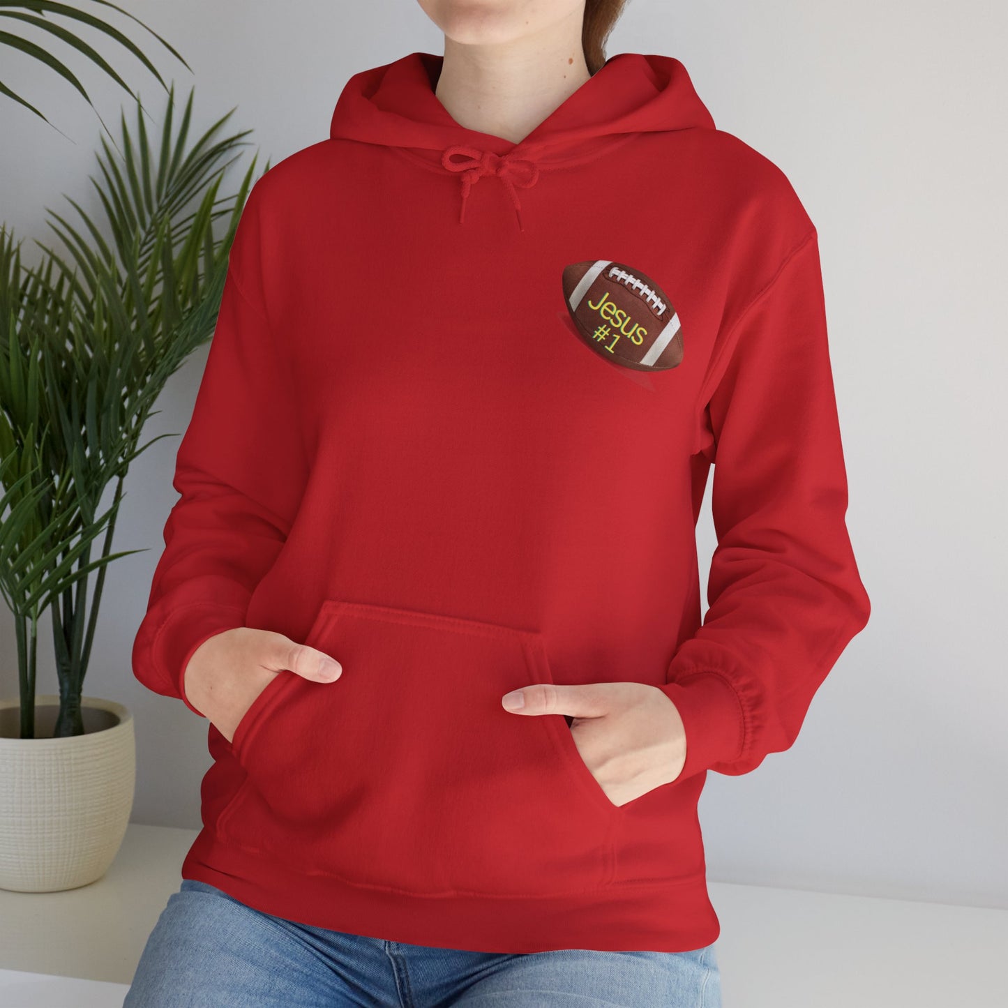 Football " Double Print Hooded Sweatshirt"