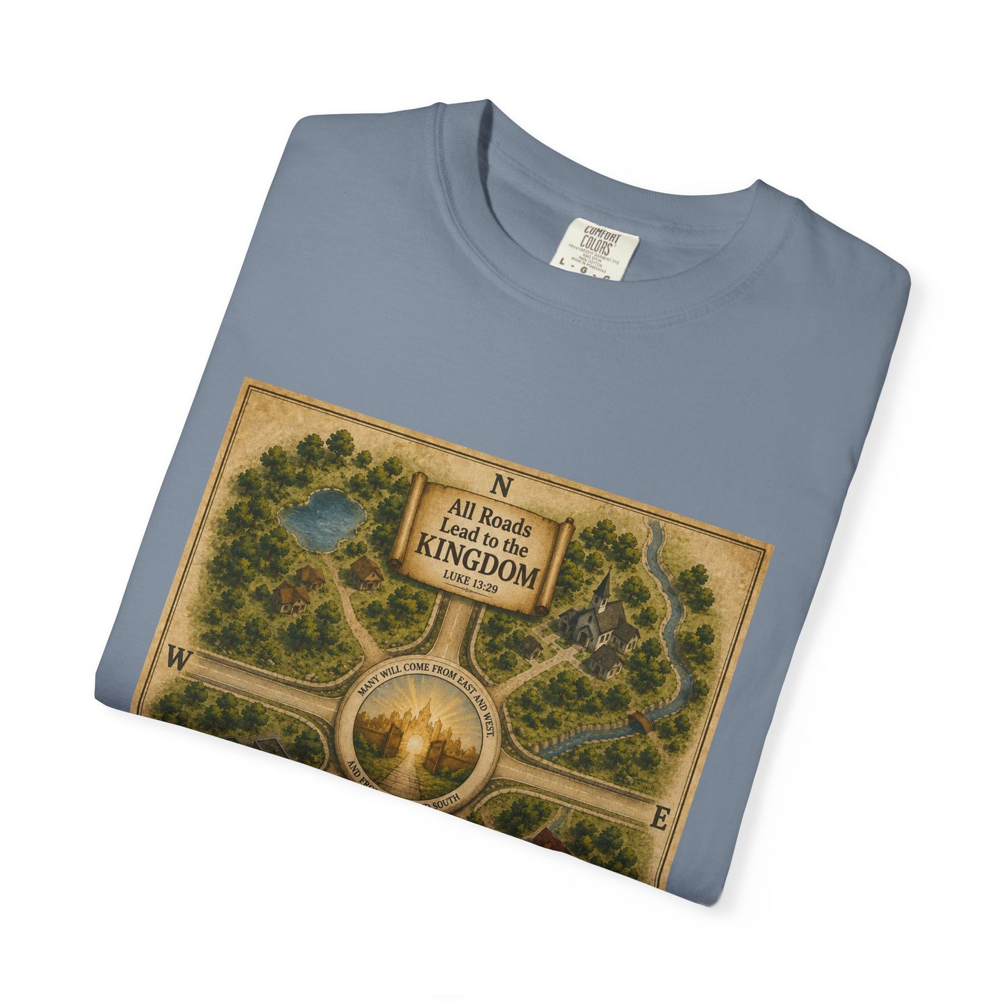"All Roads Lead to the Kingdom" Vintage Map Tee