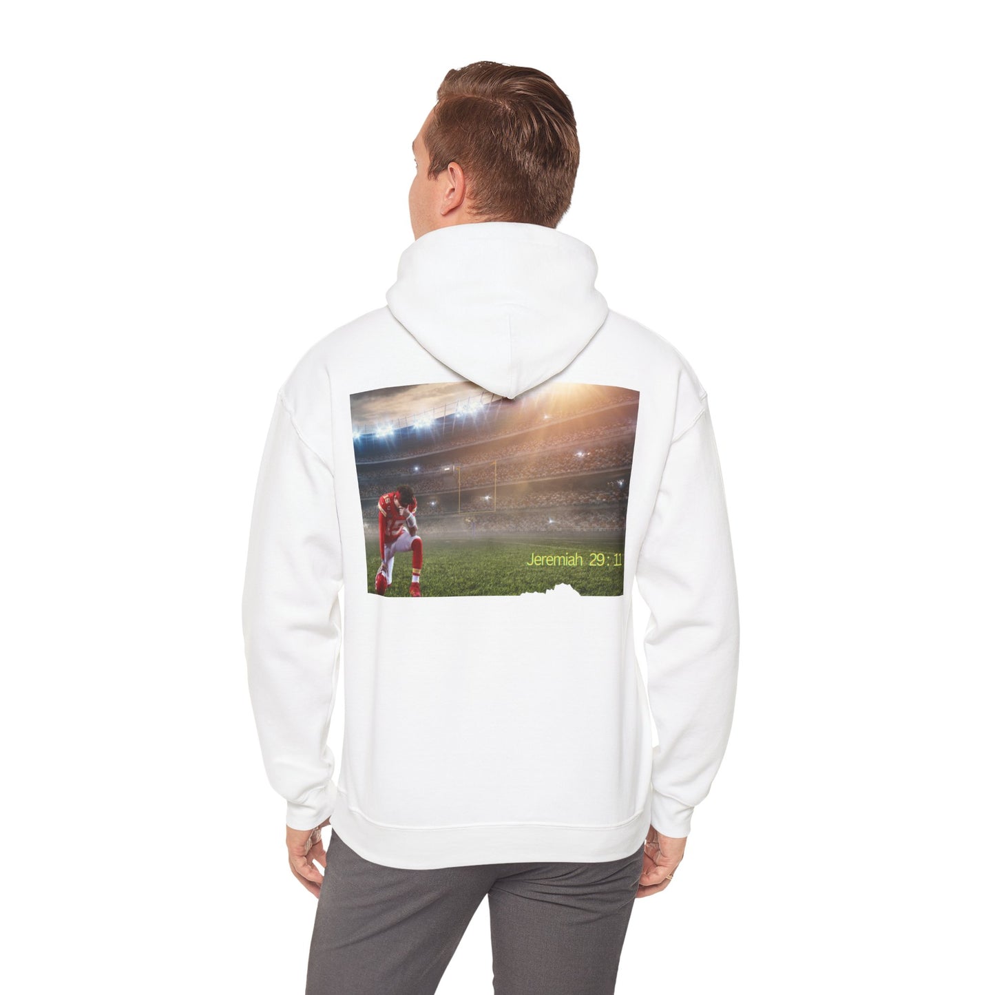 Football " Double Print Hooded Sweatshirt"