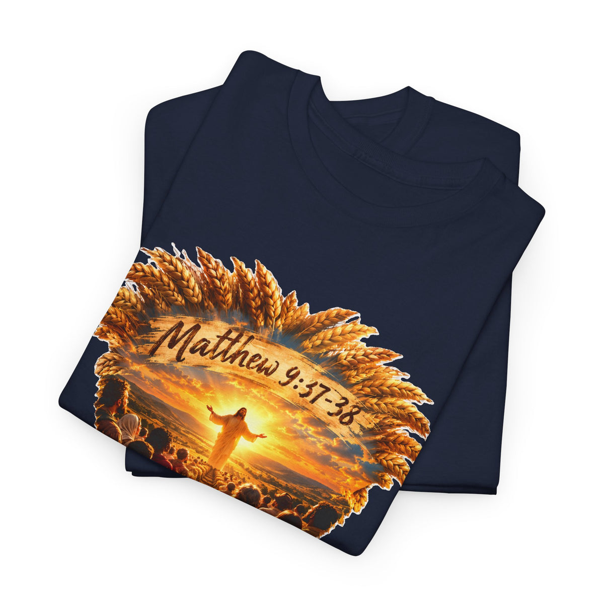 Harvest Fall Christian Faith Wheat Design