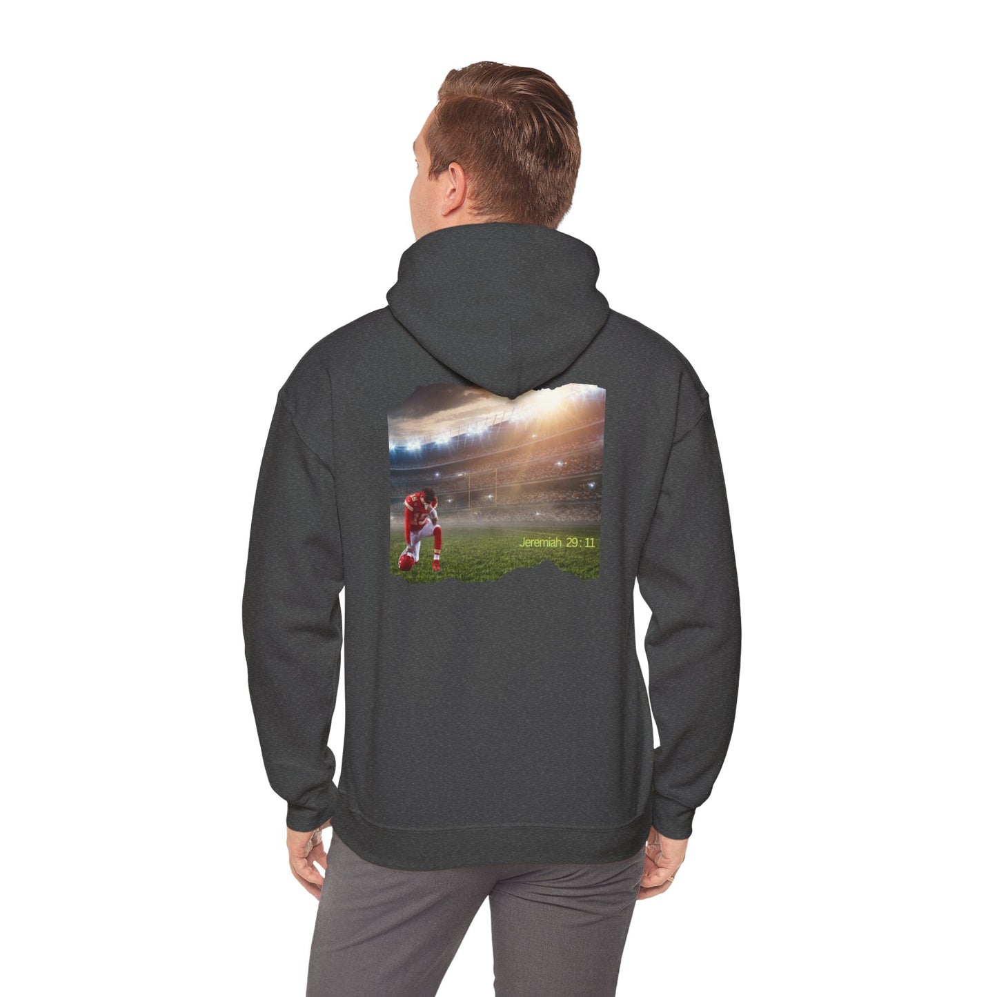 Football " Double Print Hooded Sweatshirt"