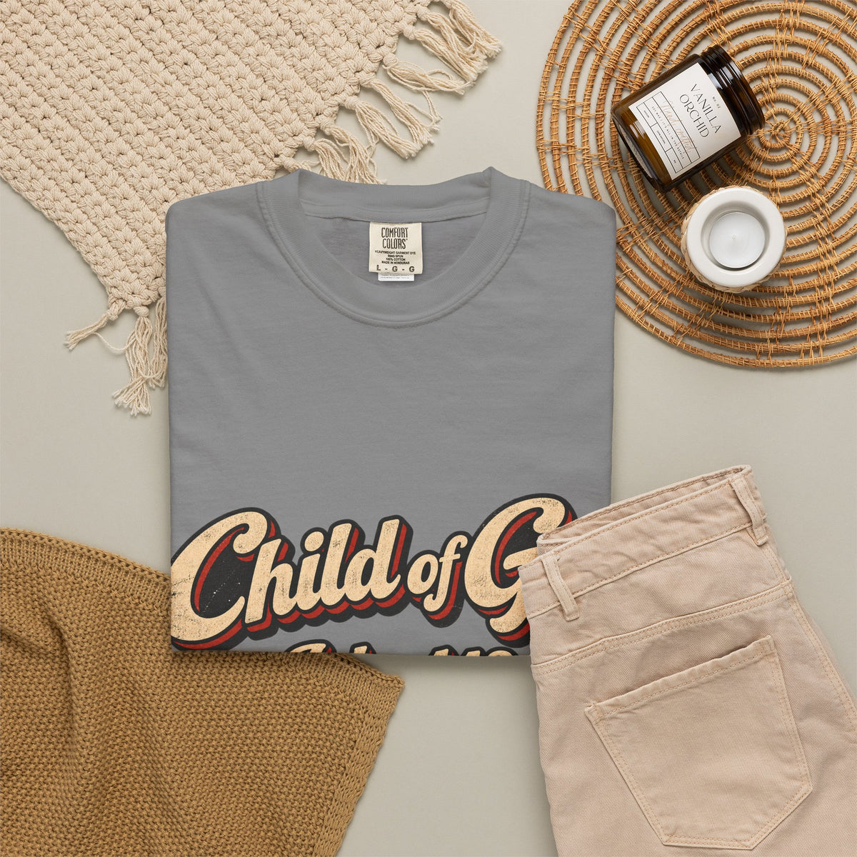 Child of God John 1:12 T-Shirt — Retro Christian Faith Tee