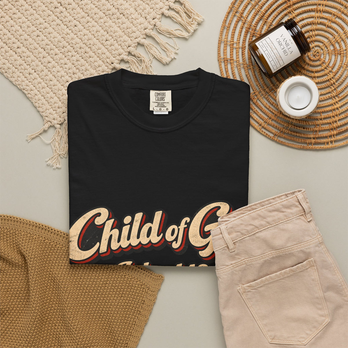 Child of God John 1:12 T-Shirt — Retro Christian Faith Tee