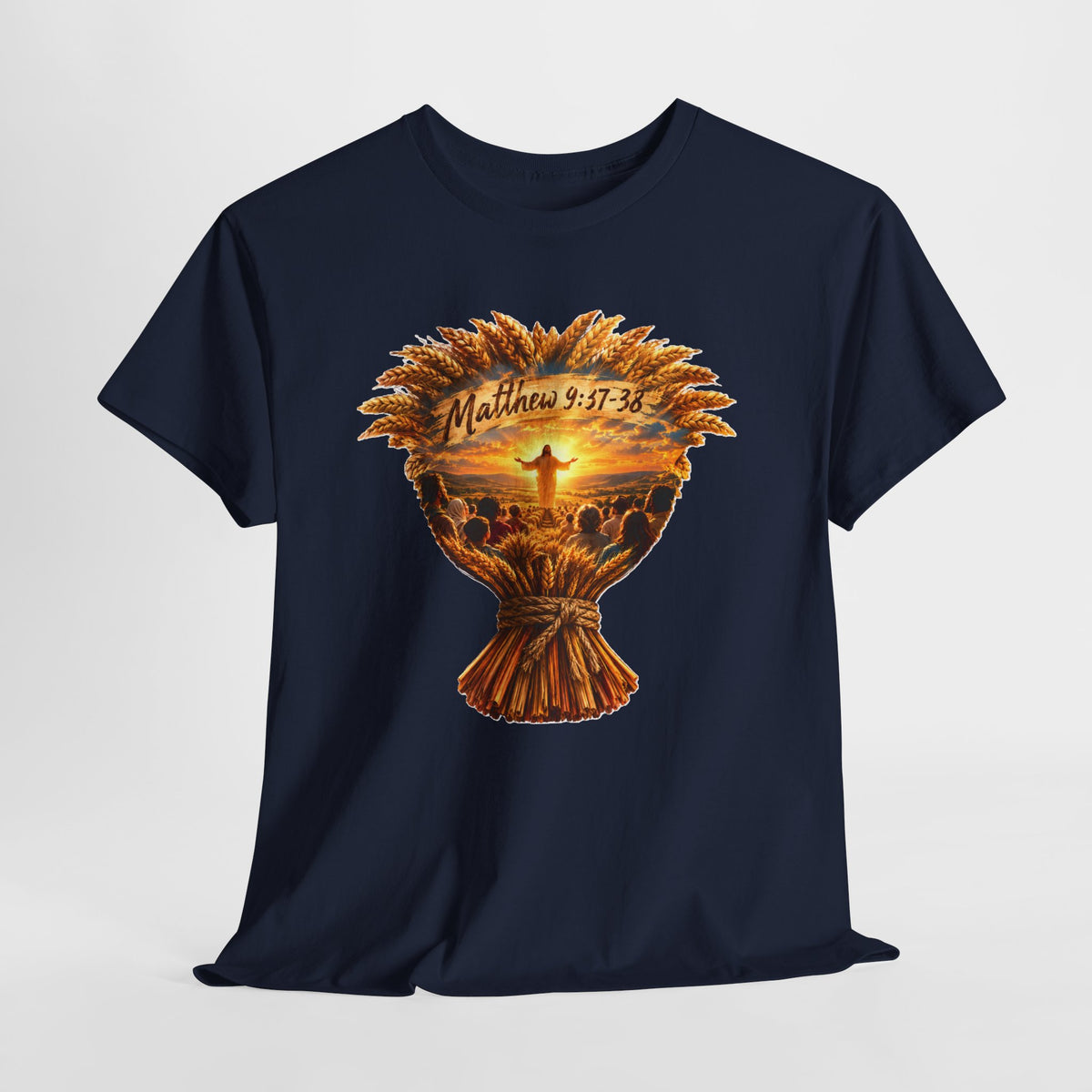 Harvest Fall Christian Faith Wheat Design