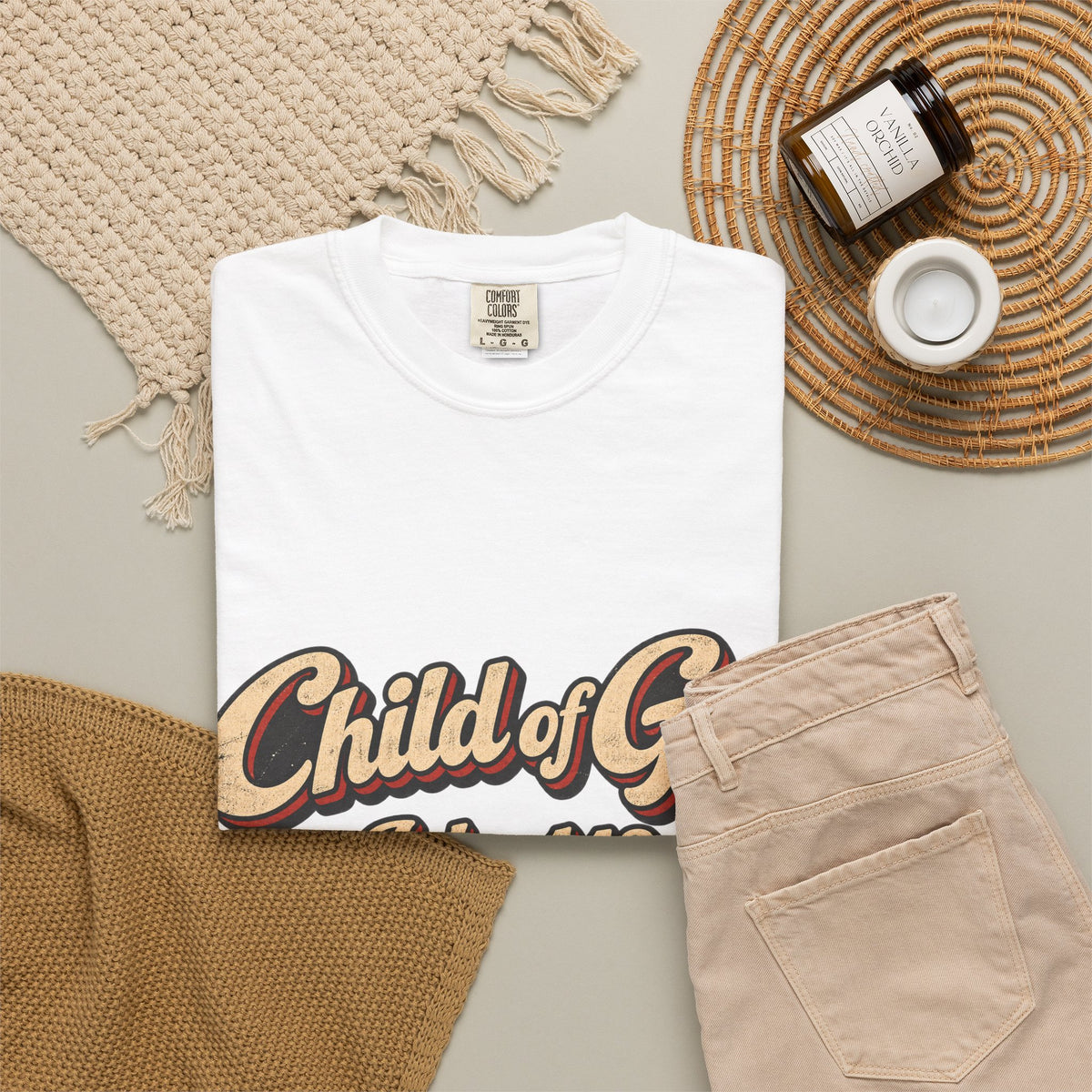 Child of God John 1:12 T-Shirt — Retro Christian Faith Tee