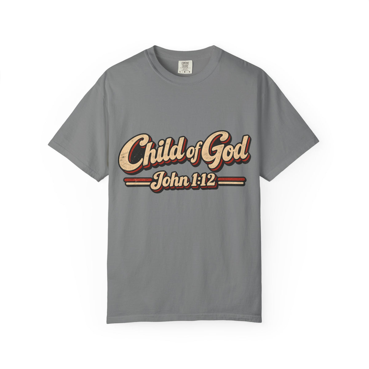 Child of God John 1:12 T-Shirt — Retro Christian Faith Tee