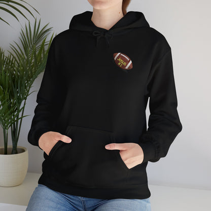 Football " Double Print Hooded Sweatshirt"